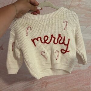 Merry Knit sweater with candy canes